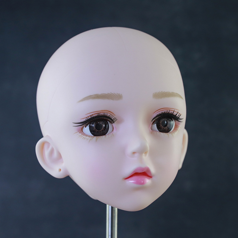 Ethnic Fashion House - 60cm 인형 머리 하얀 피부 1/3