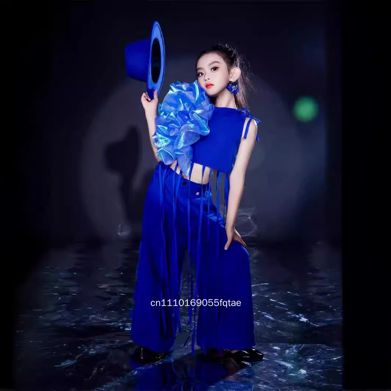 새로운 소녀 민족 스타일 런웨이 쇼 복장 로얄 블루 그 - Ethnic Fashion Runway 리뷰 및 가격